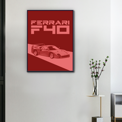 Tela Ferrari F40 – Rosso Monolitico