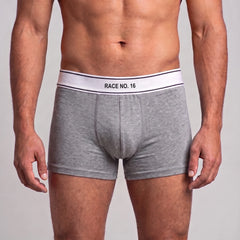 Boxer RACE NUMBER personalizzabile, grigio