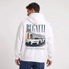 Sweat Bugatti Chiron Super Sport blanc porté de dos