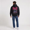 Sweat F1 Pierre Gasly noir porté de dos en plan large avec grand print Signature