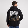 Sweat Ford Bronco Raptor noir à capuche vu de dos avec design Off-Road