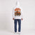 Sweat Volkswagen Beetle Baja Bug Desert Misfit blanc à capuche vu de dos