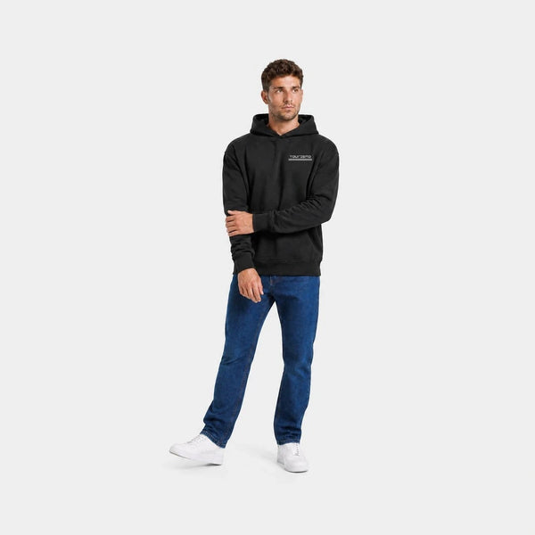 Sweat Volkswagen Beetle Baja Bug Desert Misfit noir vu de face en plan large avec logo Tourismo