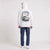 Sweat Volkswagen Beetle California Aircooled blanc à capuche vu de dos