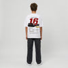 T-shirt enfant Ferrari F1 Charles Leclerc 16 blanc dos, design full-back Race ID 016, Tourismo Clothing