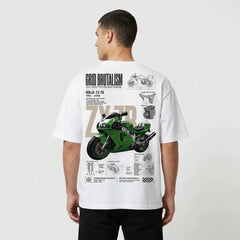 T-shirt Grid Brutalism Kawasaki ZX-7R