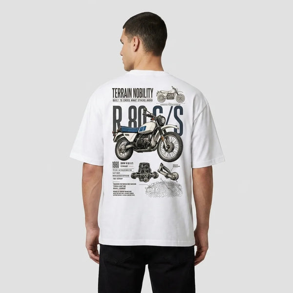 T-shirt Terrain Nobility BMW R 80 G/S Tourismo Clothing, vue principale.