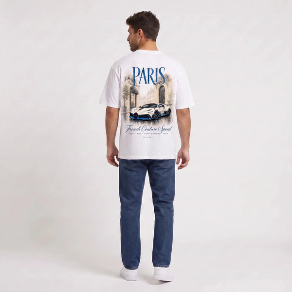 T-shirt Bugatti Divo French Couture Speed blanc vu de dos