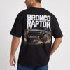 T-shirt Ford Bronco Raptor noir vu de dos avec design Off-Road