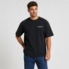 T-shirt Jaguar Xj220 Private Run noir vu de face en plan rapproché avec logo Tourismo
