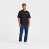 T-shirt Lancia Delta Integrale noir vu de face en plan large avec logo Tourismo