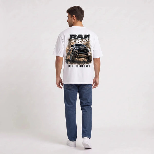 T-shirt RAM TRX Built to Hit Hard blanc vu de dos