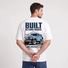 T-shirt Toyota Land Cruiser FJ40 Built Beyond Roads