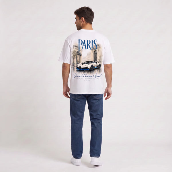 T-shirt Bugatti Divo French Couture Speed blanc vu de dos