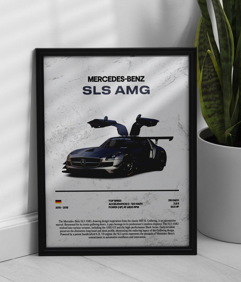 Poster Mercedes-Benz SLS AMG, vista 1